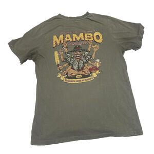 Mambo T Shirt Surfwear Men M Medium Gray Graphic Australia 20 Year Larrikin Code
